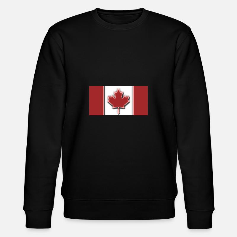 Kanada Flagge - Stanley/Stella Unisex Bio-Sweatshirt CHANGER  - Schwarz