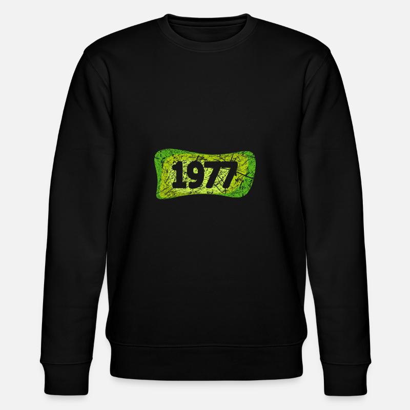 Witzig 1977 - Stanley/Stella Unisex Bio-Sweatshirt CHANGER  - Schwarz