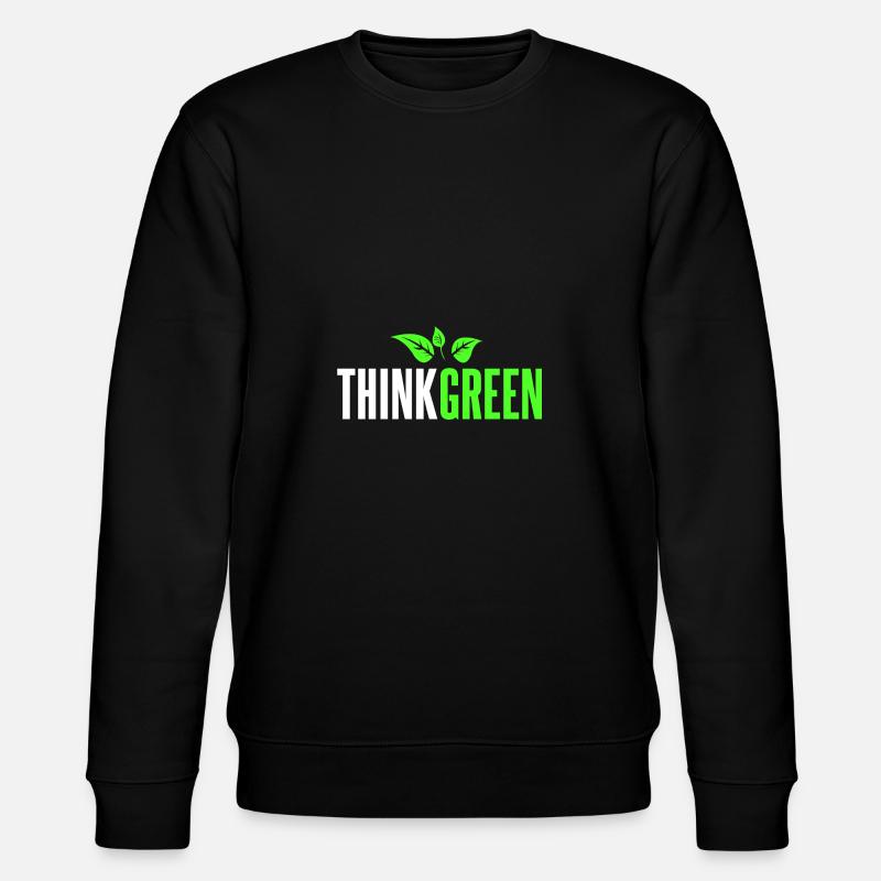 Think Green - Stanley/Stella Unisex Bio-Sweatshirt CHANGER  - Schwarz