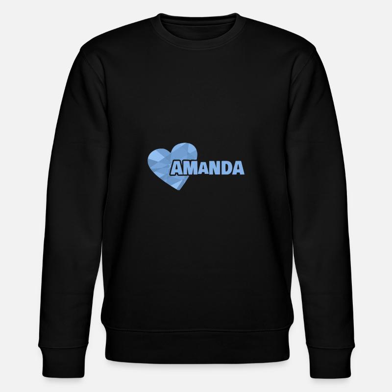 Gift for Amanda - Stanley/Stella CHANGER Unisex Organic Sweatshirt - black