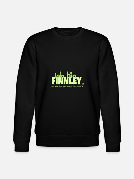 Vorname Finnley - Stanley/Stella Unisex Bio-Sweatshirt CHANGER  - Schwarz