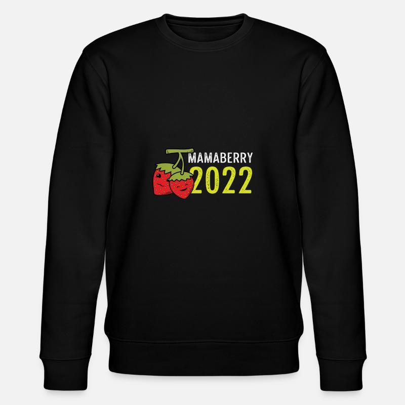 Mamaberry 2022 Liebende Mutter Geschenk - Stanley/Stella Unisex Bio-Sweatshirt CHANGER - Schwarz