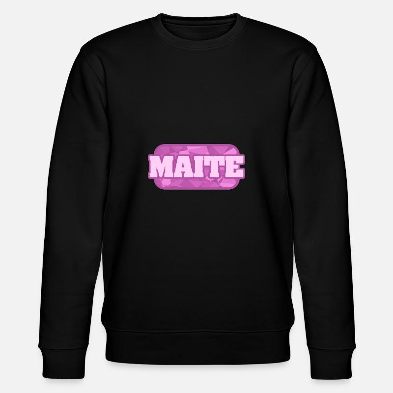 Gift for Maite - Stanley/Stella CHANGER Unisex Organic Sweatshirt - black