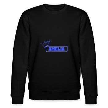 Knuffig Amelia - Stanley/Stella Unisex Bio-Sweatshirt CHANGER  - Schwarz - Vorne - Nik (191cm) & Marisol (170cm)