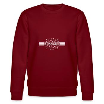 Geschenk für Lennard - Stanley/Stella Unisex Bio-Sweatshirt CHANGER  - Burgunderrot - Vorne - Nik (191cm) & Marisol (170cm)