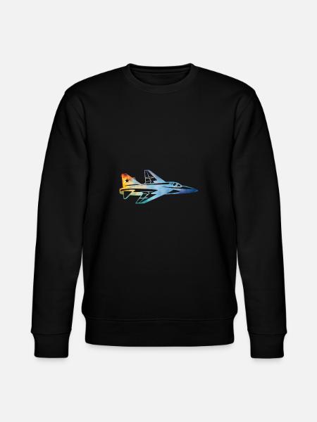Fighter aircraft - Stanley/Stella CHANGER Unisex Organic Sweatshirt - black