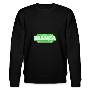 Bio Bianca - Stanley/Stella Unisex Bio-Sweatshirt CHANGER  - Schwarz - Vorne - Nik (191cm) & Marisol (170cm)
