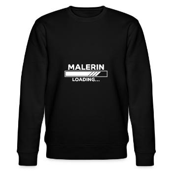 Malerin Spruch Malermeister Beruf Malerin Geschenk - Stanley/Stella Unisex Bio-Sweatshirt CHANGER  - Schwarz - Vorne - Nik (191cm) & Marisol (170cm)