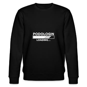 Podologin Spruch Fußpflegerin Podologin Geschenk - Stanley/Stella Unisex Bio-Sweatshirt CHANGER  - Schwarz - Vorne - Nik (191cm) & Marisol (170cm)