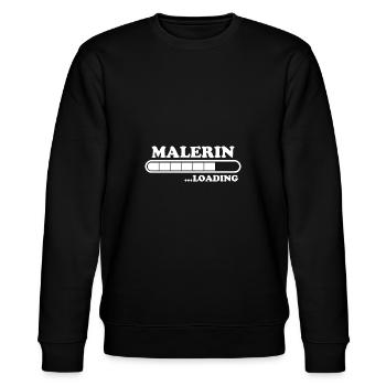 Malerin Spruch Malermeister Beruf Malerin Geschenk - Stanley/Stella Unisex Bio-Sweatshirt CHANGER  - Schwarz - Vorne - Nik (191cm) & Marisol (170cm)