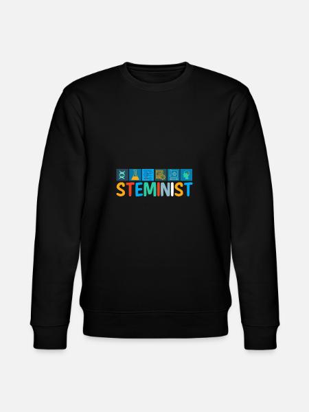 Steminist Women Science Gift Saying - Stanley/Stella CHANGER Unisex Organic Sweatshirt - black