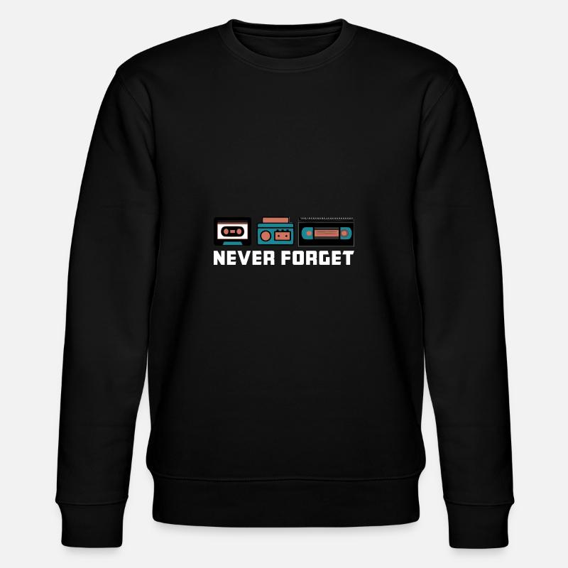 Never Forget - Stanley/Stella Unisex Bio-Sweatshirt CHANGER  - Schwarz