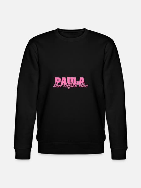 Spruch Paula - Stanley/Stella Unisex Bio-Sweatshirt CHANGER - Schwarz