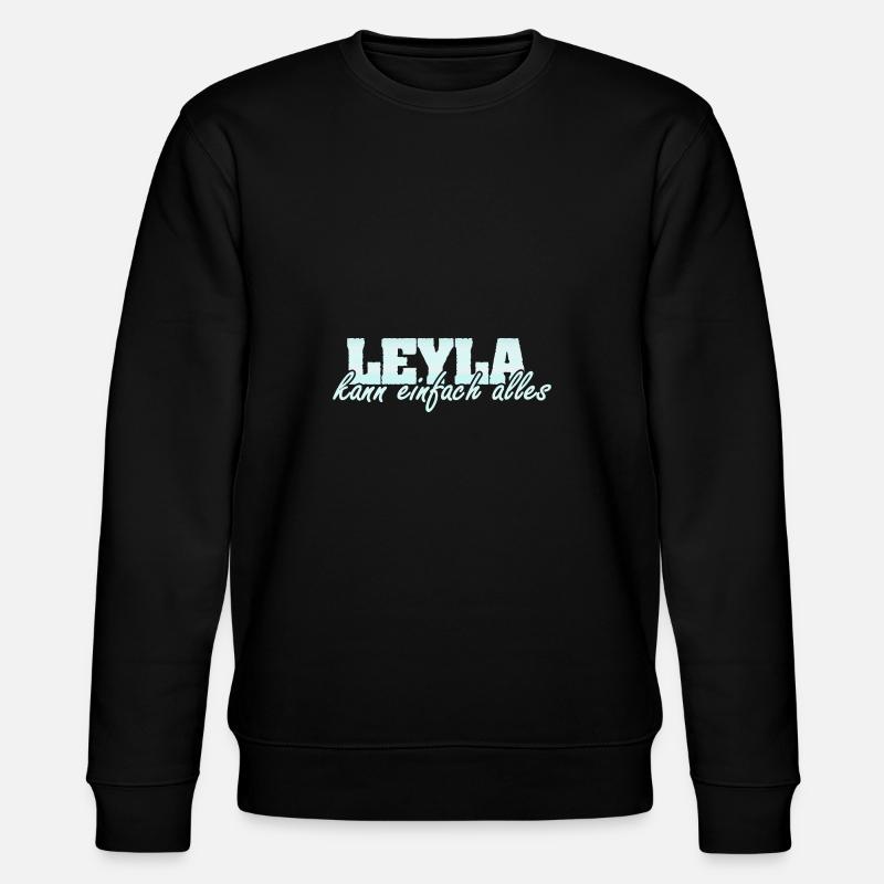 Spruch Leyla - Stanley/Stella Unisex Bio-Sweatshirt CHANGER  - Schwarz