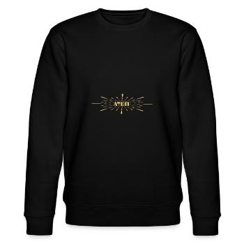 Name Atom Atomar Chemie Neutron Elektron - Stanley/Stella Unisex Bio-Sweatshirt CHANGER  - Schwarz - Vorne - Nik (191cm) & Marisol (170cm)