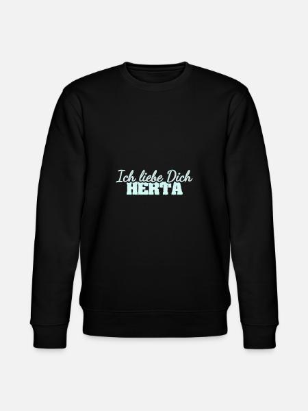 Liebesspruch Herta - Stanley/Stella Unisex Bio-Sweatshirt CHANGER  - Schwarz