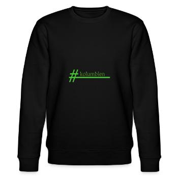 kolumbien - Stanley/Stella Unisex Bio-Sweatshirt CHANGER  - Schwarz - Vorne - Nik (191cm) & Marisol (170cm)