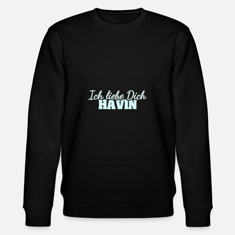 Liebe Havin - Stanley/Stella Unisex Bio-Sweatshirt CHANGER  - Schwarz