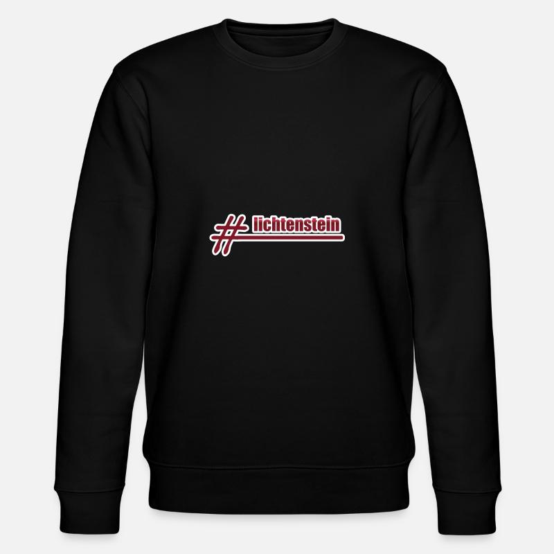lichtenstein als Land - Stanley/Stella Unisex Bio-Sweatshirt CHANGER  - Schwarz