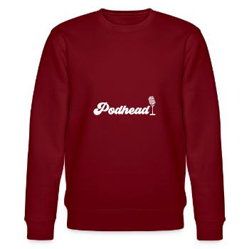 Podcaster Podcast - Stanley/Stella CHANGER Unisex Organic Sweatshirt - burgundy - Front - Nik (191cm) & Marisol (170cm)