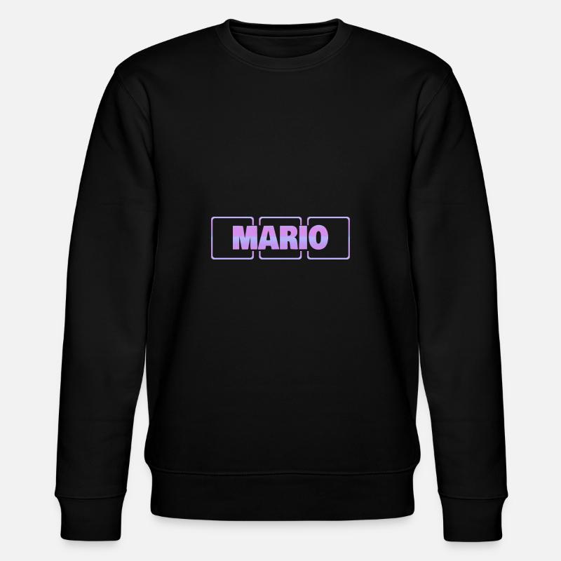 Kind Mario - Stanley/Stella Unisex Bio-Sweatshirt CHANGER  - Schwarz