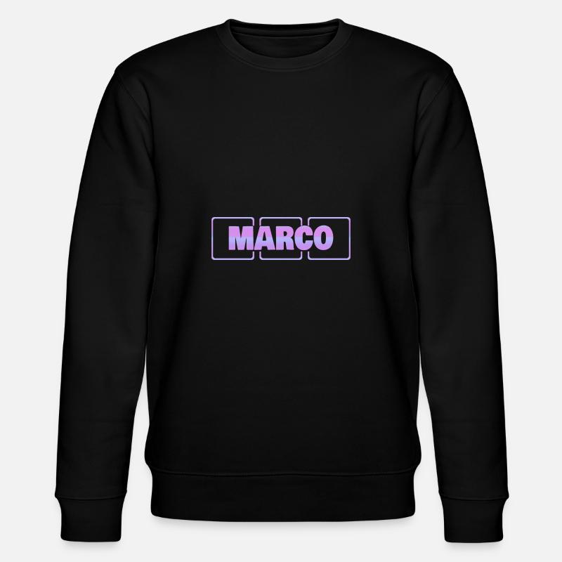 Geschenk für Marco - Stanley/Stella Unisex Bio-Sweatshirt CHANGER - Schwarz