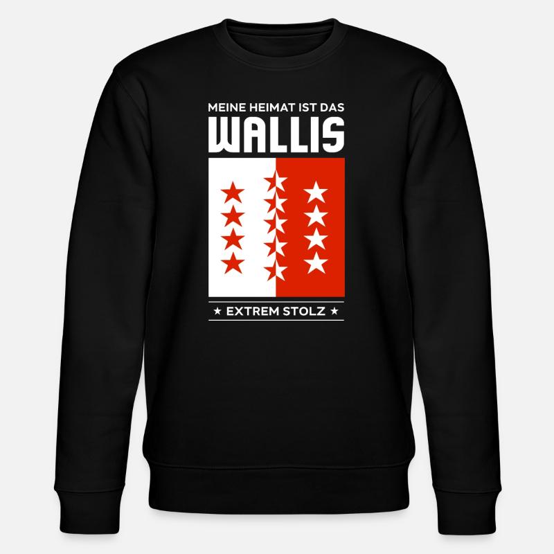 Wallis - Stanley/Stella Unisex Bio-Sweatshirt CHANGER  - Schwarz