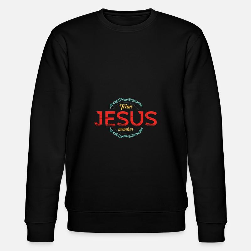 Team Jesus - Stanley/Stella CHANGER Unisex Organic Sweatshirt - black