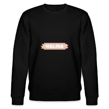 Malina als Vorname - Stanley/Stella Unisex Bio-Sweatshirt CHANGER  - Schwarz - Vorne - Nik (191cm) & Marisol (170cm)