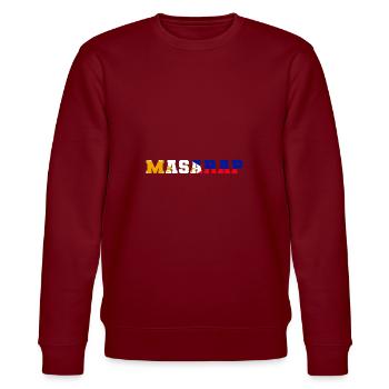 Masarap. Lebensmittelkritiker Gift - Stanley/Stella Unisex Bio-Sweatshirt CHANGER  - Burgunderrot - Vorne - Nik (191cm) & Marisol (170cm)