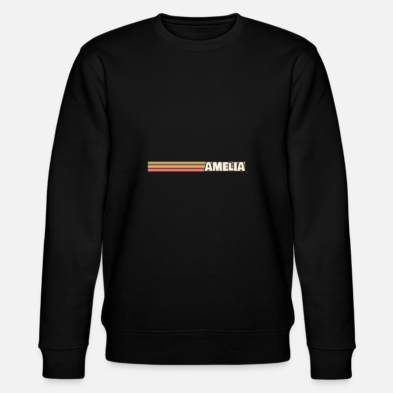 Geschenk für Amelia - Stanley/Stella Unisex Bio-Sweatshirt CHANGER  - Schwarz