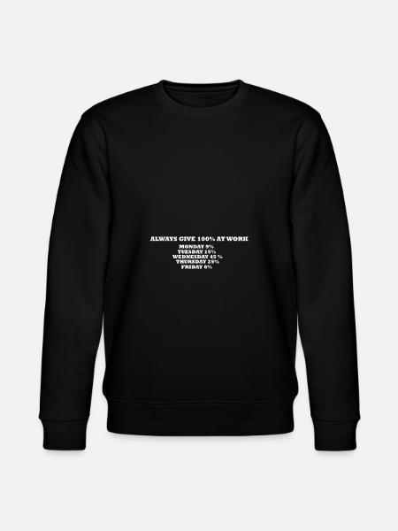 Always 100% at work - Stanley/Stella Unisex Bio-Sweatshirt CHANGER  - Schwarz