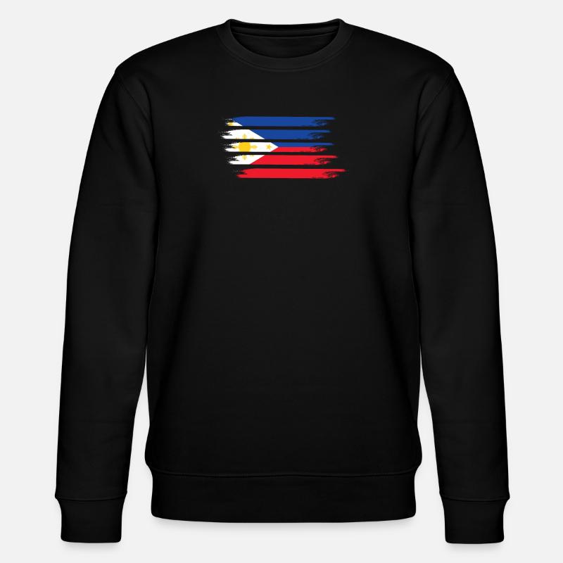 Philippinen Flagge - Stanley/Stella Unisex Bio-Sweatshirt CHANGER  - Schwarz