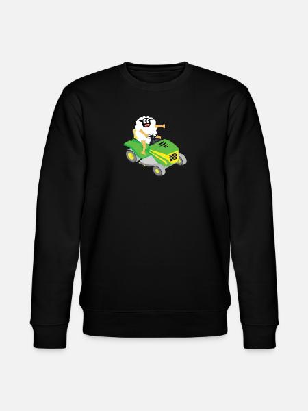 Schaf Rasenmäher Geschenkidee - Stanley/Stella Unisex Bio-Sweatshirt CHANGER  - Schwarz