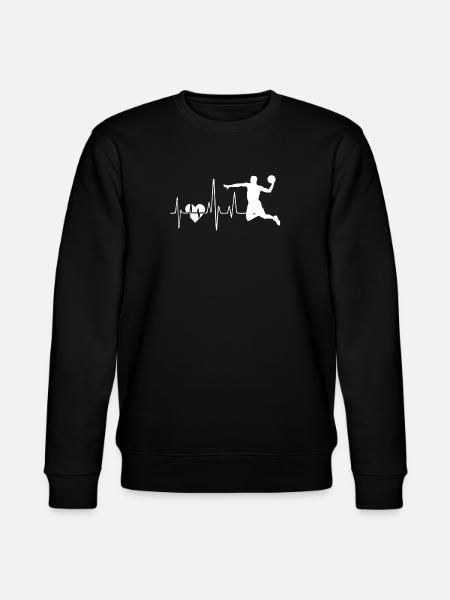 Håndbold Håndbold hjerteslag - Stanley/Stella økologisk unisex-sweatshirt CHANGER  - sort