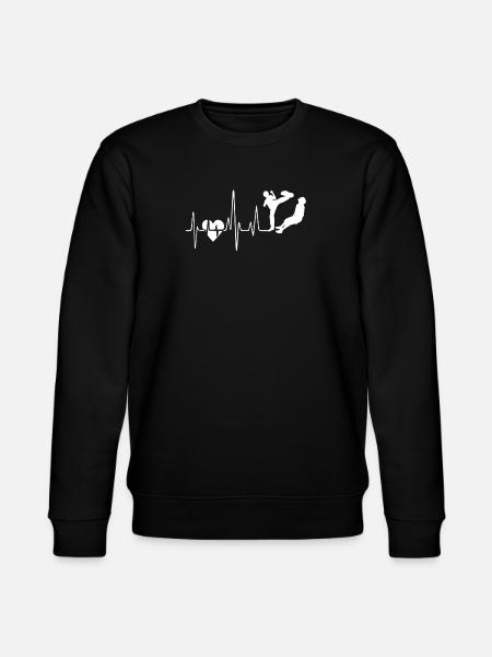 Krav Maga Krav Maga Heartbeat - Stanley/Stella CHANGER Unisex Organic Sweatshirt - black