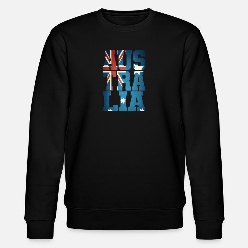 Australie avec drapeau - Sweat bio CHANGER Stanley/Stella Unisexe - noir