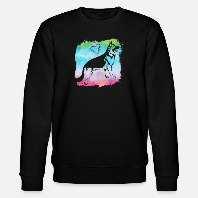 German Shepherd - Stanley/Stella CHANGER Unisex Organic Sweatshirt - black