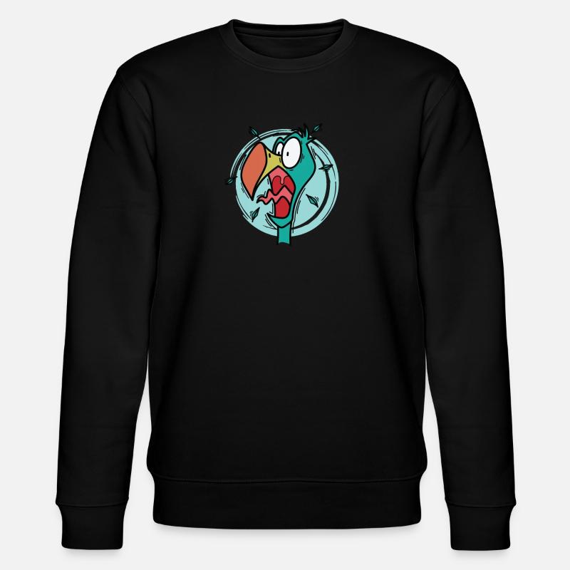 crazy dodo bird from Mauritius - Stanley/Stella CHANGER Unisex Organic Sweatshirt - black