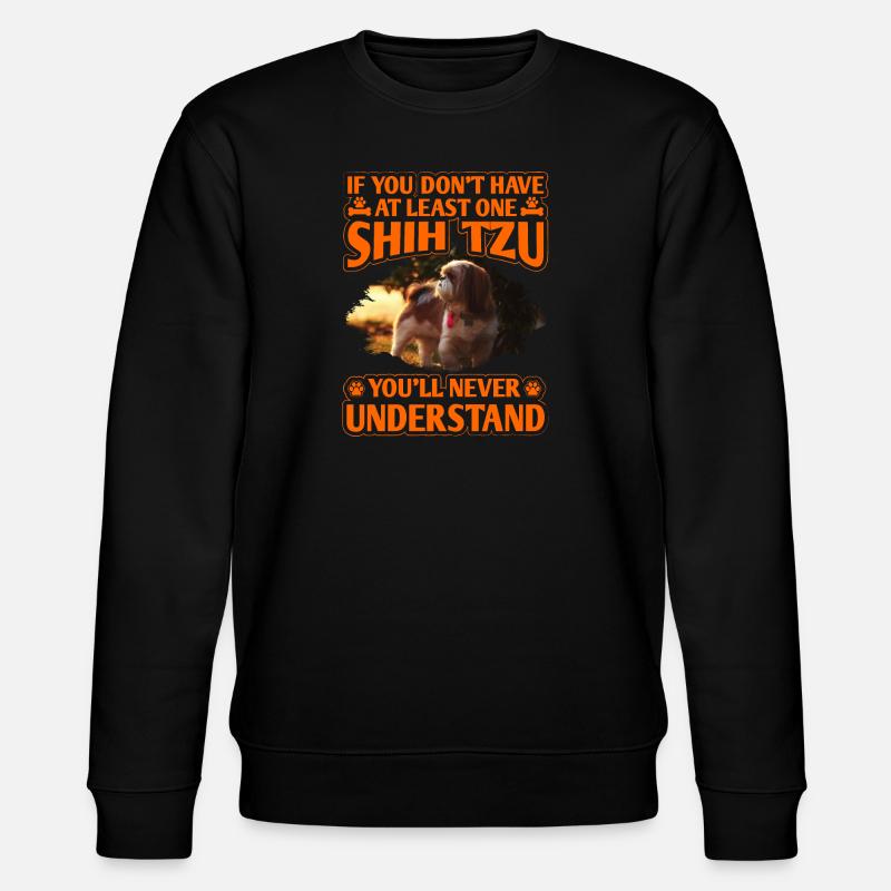 Shih Tzu - Stanley/Stella Unisex Bio-Sweatshirt CHANGER  - Schwarz
