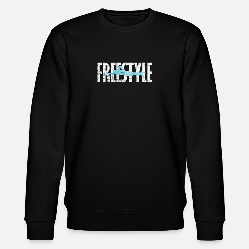 Freestyle Schwimmen - Stanley/Stella Unisex Bio-Sweatshirt CHANGER  - Schwarz