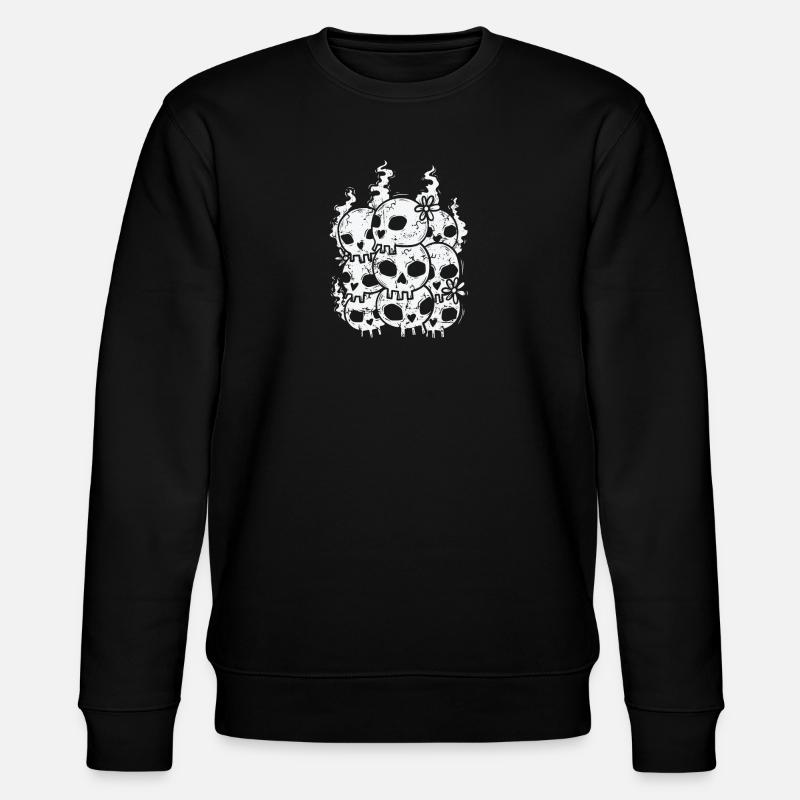 Bone Skull Gothic Style - Stanley/Stella CHANGER Unisex Organic Sweatshirt - black