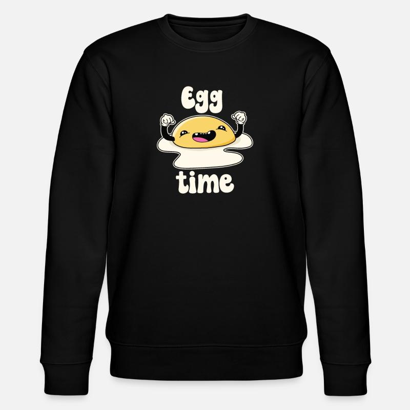 Egg Time - Stanley/Stella CHANGER Unisex Organic Sweatshirt - black