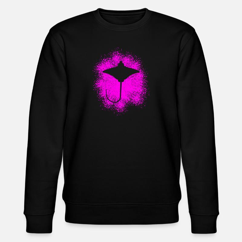 Ray – Flotteur élégant des mers - Sweat bio CHANGER Stanley/Stella Unisexe - noir