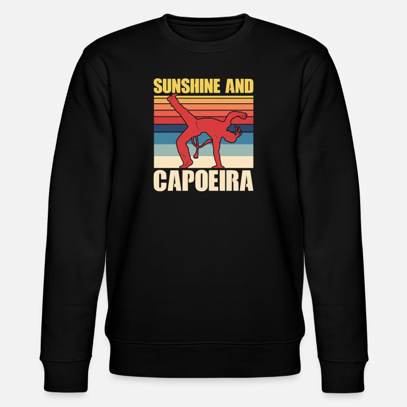 Sonne und Capoeira - Stanley/Stella Unisex Bio-Sweatshirt CHANGER  - Schwarz