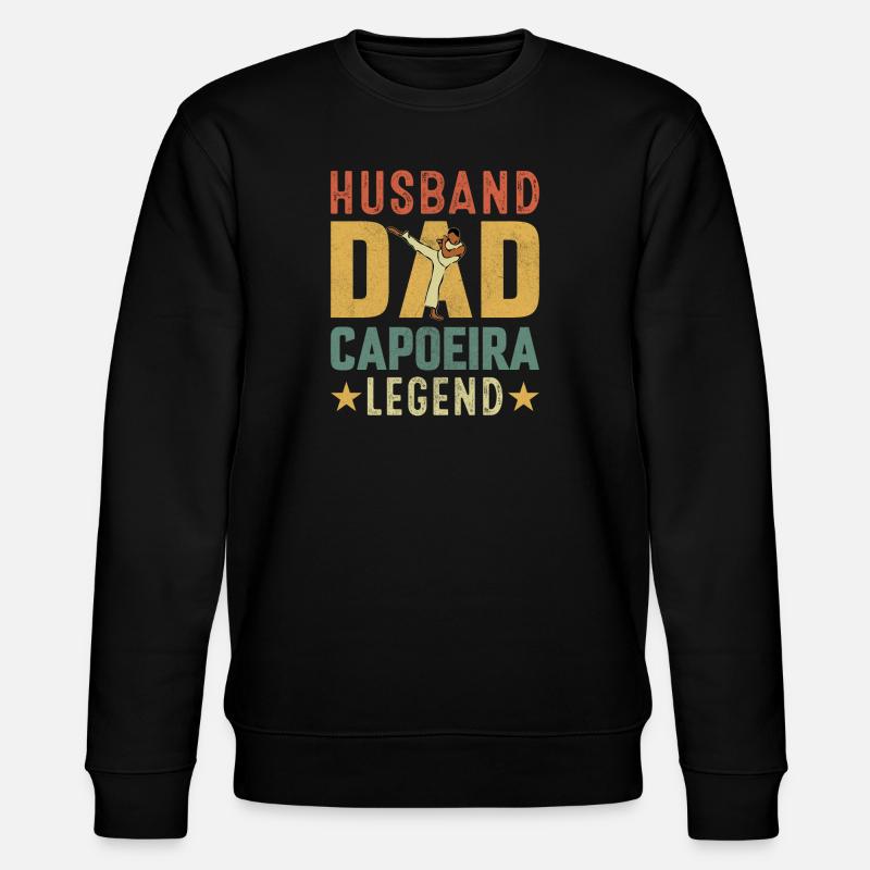 Ehemann Papa Capoeira Legende - Stanley/Stella Unisex Bio-Sweatshirt CHANGER  - Schwarz