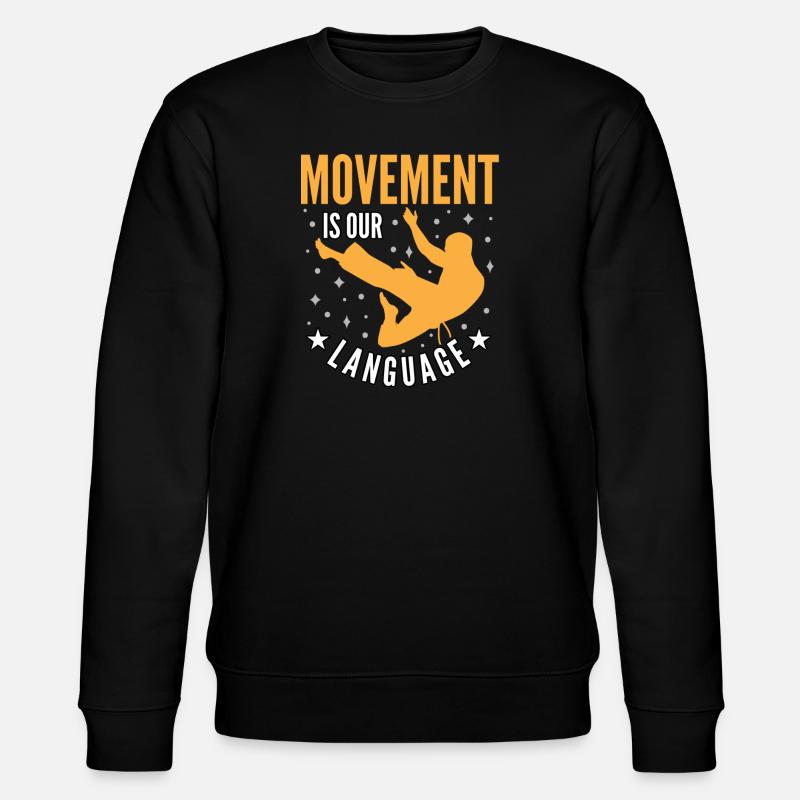 Movement is our language - Stanley/Stella CHANGER Unisex Organic Sweatshirt - black