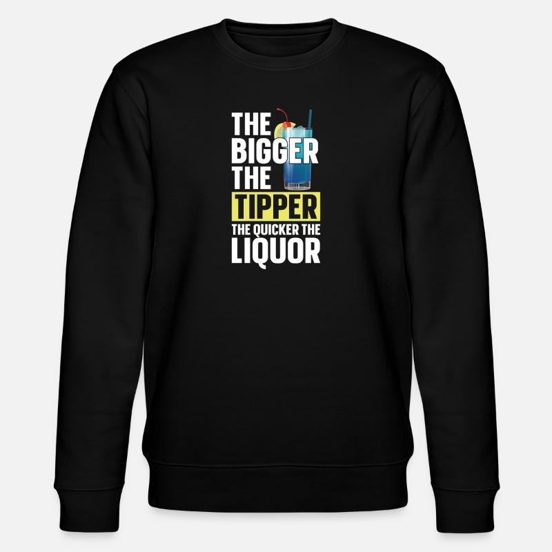 Bartender Mixologist The Bigger - Stanley/Stella CHANGER Unisex Organic Sweatshirt - black