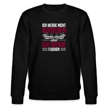 Curling curling curling fan - Stanley/Stella CHANGER Unisex Organic Sweatshirt - black - Front - Nik (191cm) & Marisol (170cm)