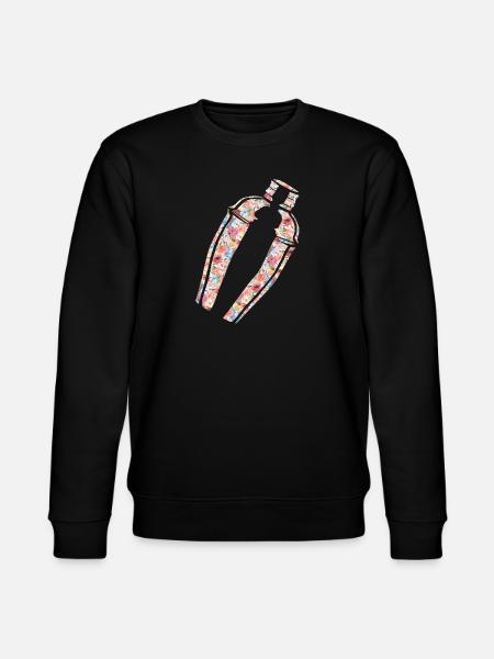 Bartender Mixologist Floral - Stanley/Stella CHANGER Unisex Organic Sweatshirt - black